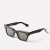 Women EPOKHE Sunglasses | Stereo Polarised Tortoise Polarized Green Sunglasses