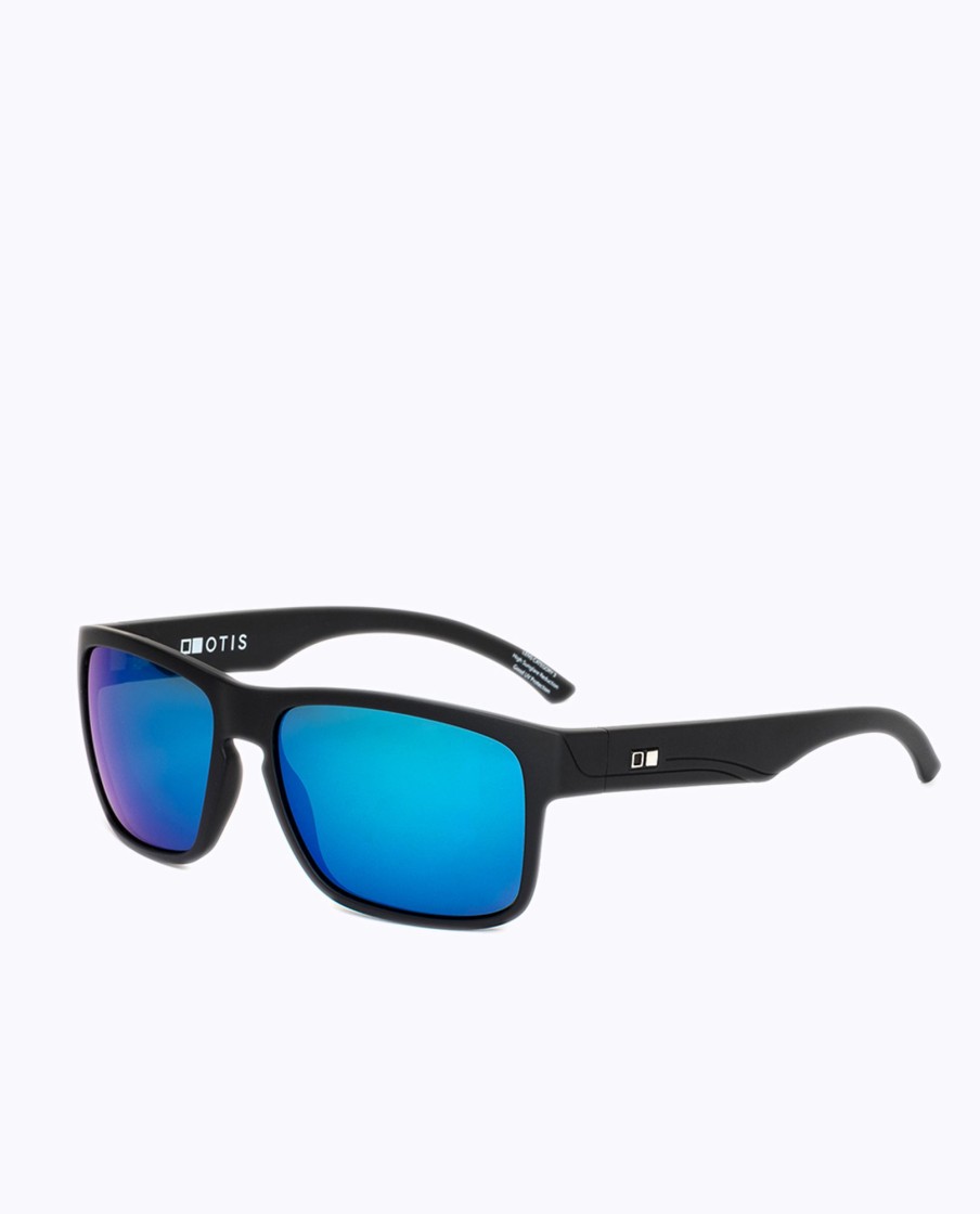 Men OTIS Eyewear Sunglasses | Rambler: Matte Black/Mirror Blue Sunglasses