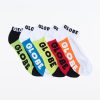 Men Globe Socks | Multi Brights Ankle Sock 5Pk