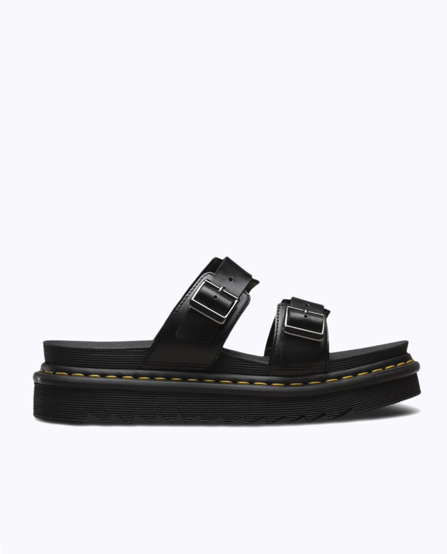 Women Dr Martens Sandals & Thongs | Myles Slide Sandal: Black Brando