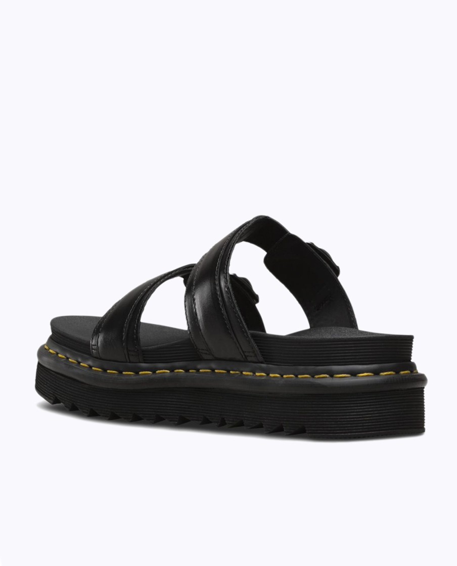 Women Dr Martens Sandals & Thongs | Myles Slide Sandal: Black Brando