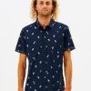 Men Rip Curl Shirts | Paradise Palms Short Sleeve Shirt