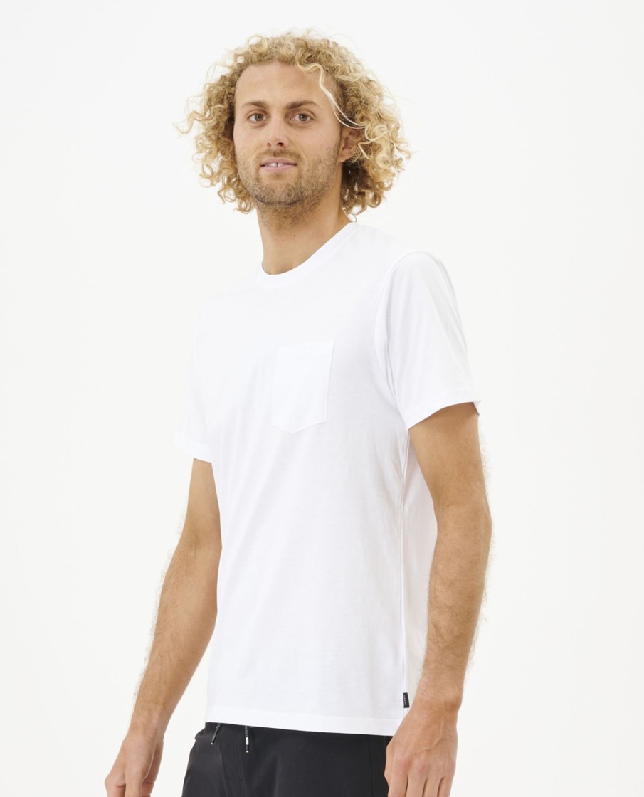 Men Rip Curl Tees & Polos | Plain Pocket Tee