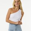 Women Rip Curl Tops & Tees | Asymmetrical Ribbed Tank