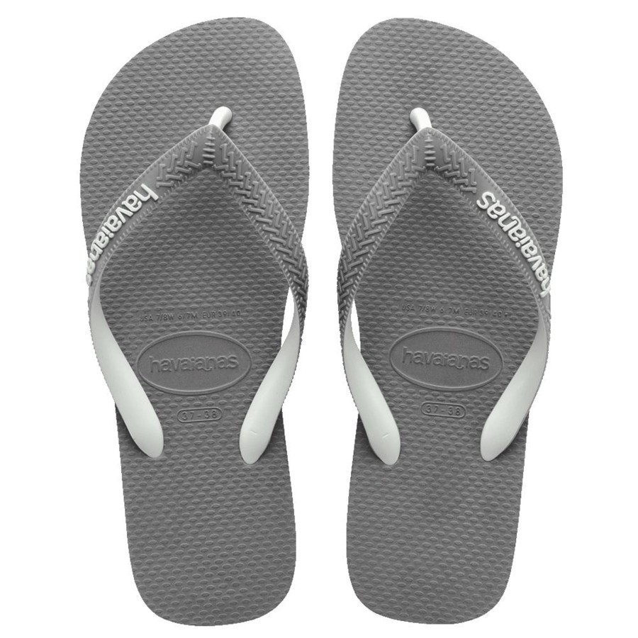 Men Havaianas Sandals & Thongs | Havs Top Mix Steel Grey/Steel Grey