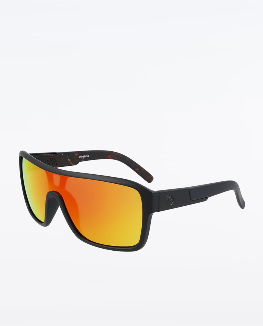 Men Dragon Sunglasses | Remix: Matte Black/ Inferno Ion Sunglasses