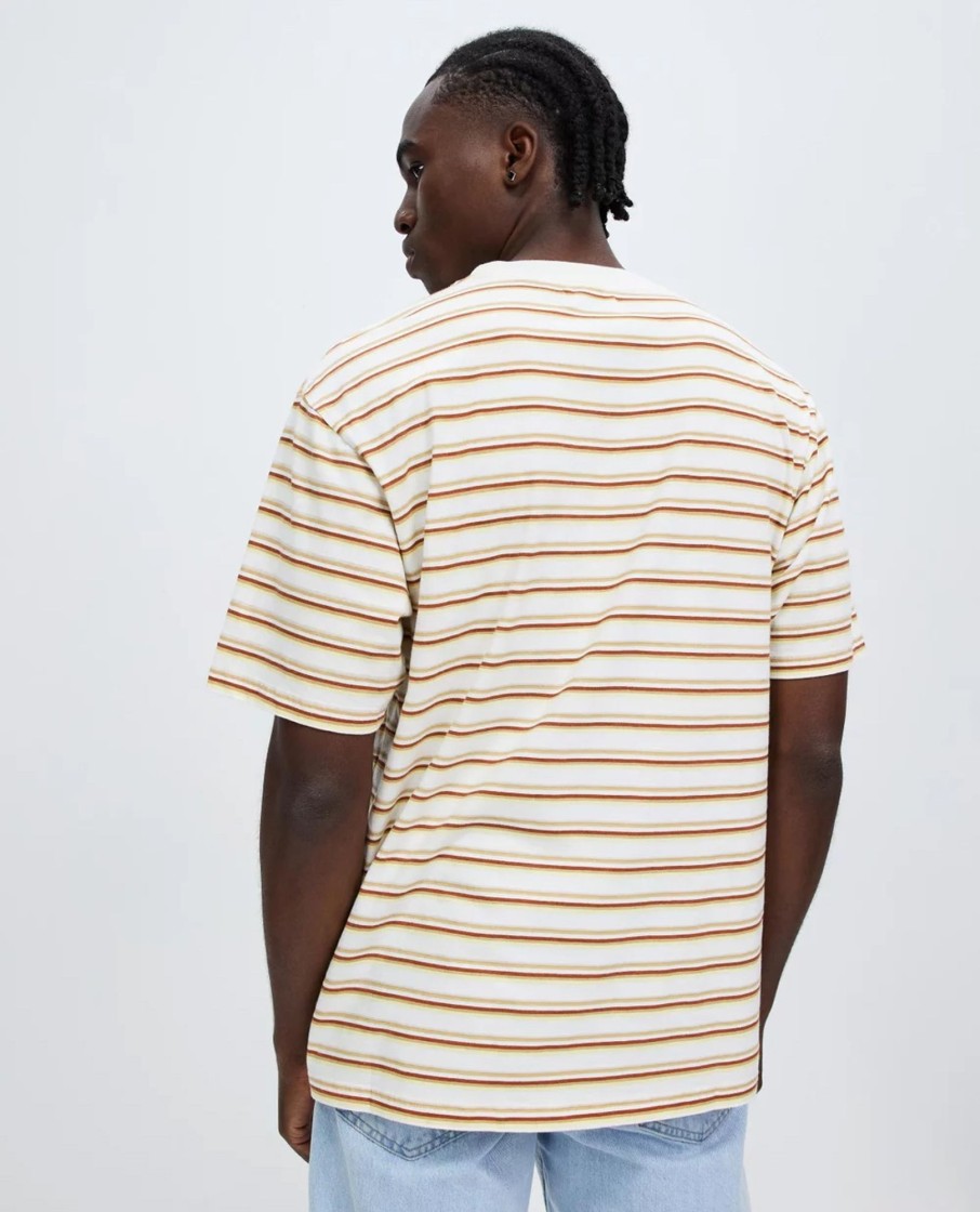 Men Rollas Tees & Polos | Stripe Tee