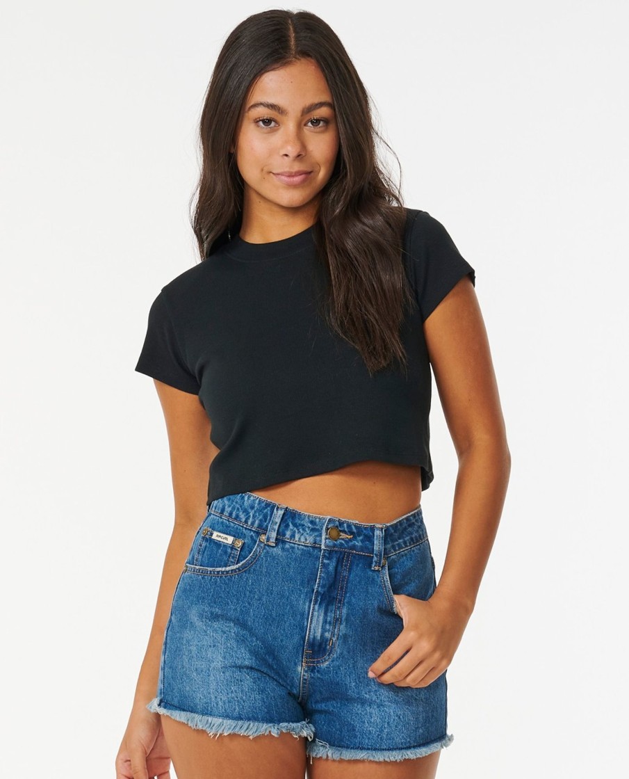 Women Rip Curl Tops & Tees | Classic Ribbed Tee