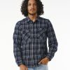 Men Brixton Shirts | Bowery Heavy Weight Long Sleeve Flannel