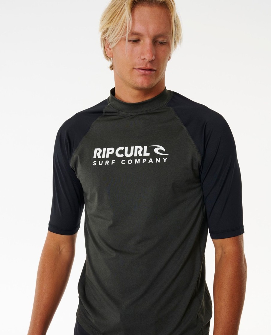 Men Rip Curl Rashies & Wetsuits | Shock Upf Short Sleeve Rash Vest