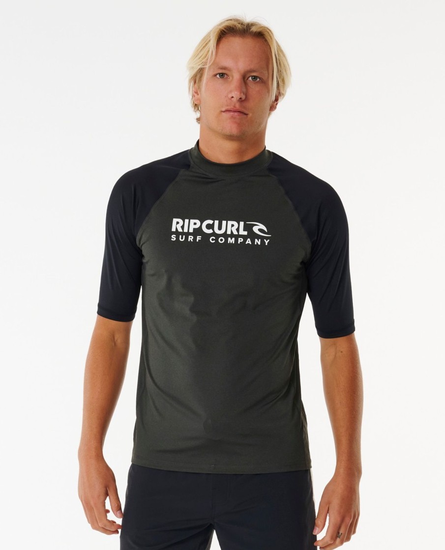 Men Rip Curl Rashies & Wetsuits | Shock Upf Short Sleeve Rash Vest