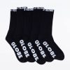 Kids Globe Accessories | Youth Blackout Socks Size 2-8 5Pk