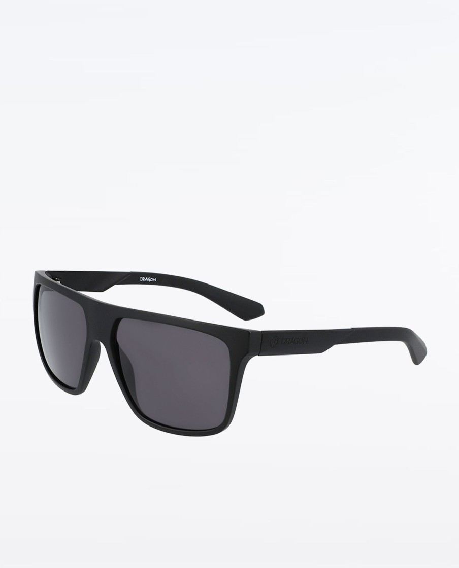 Men Dragon Sunglasses | Vinyl Matte Black W/ Lumalens Smoke Polar Sunglasses