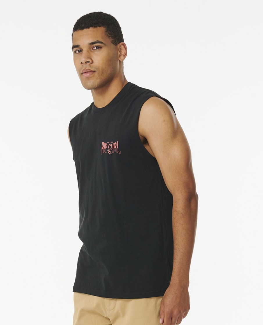 Men Rip Curl Singlets & Tanks | Affinity Logo Muscle Top