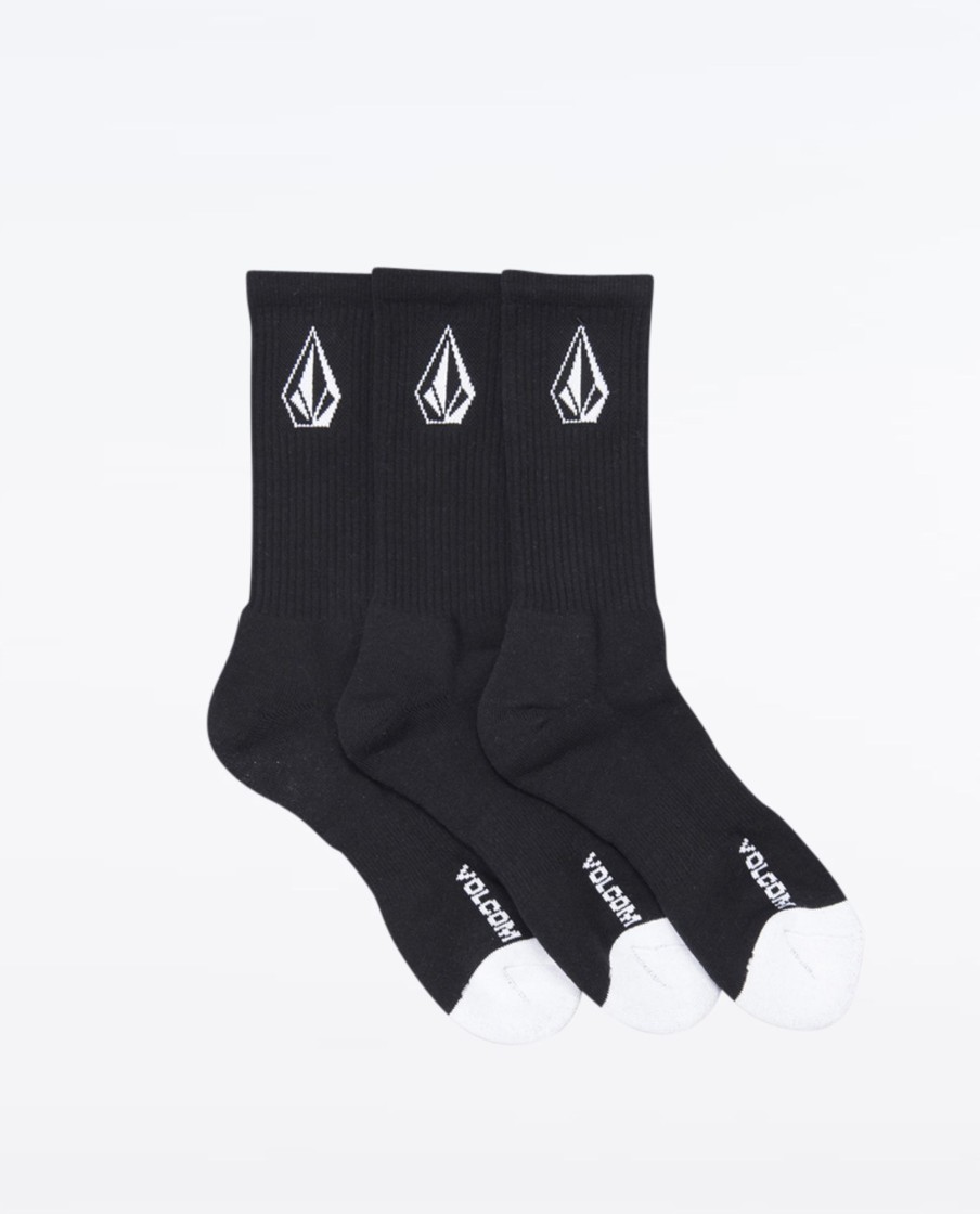 Men Volcom Socks | Full Stone Sock 3 Pack 7-11