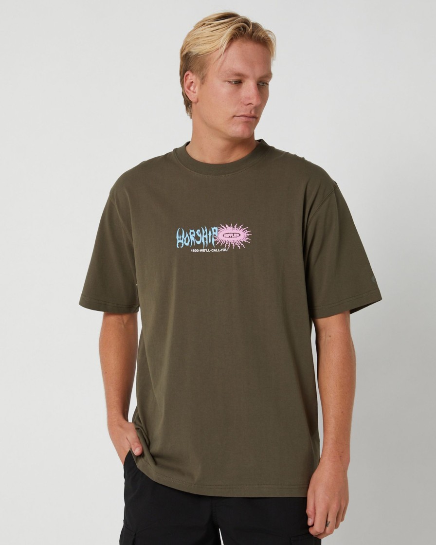 Men Worship Tees & Polos | Electra Tee-Grape Leaf