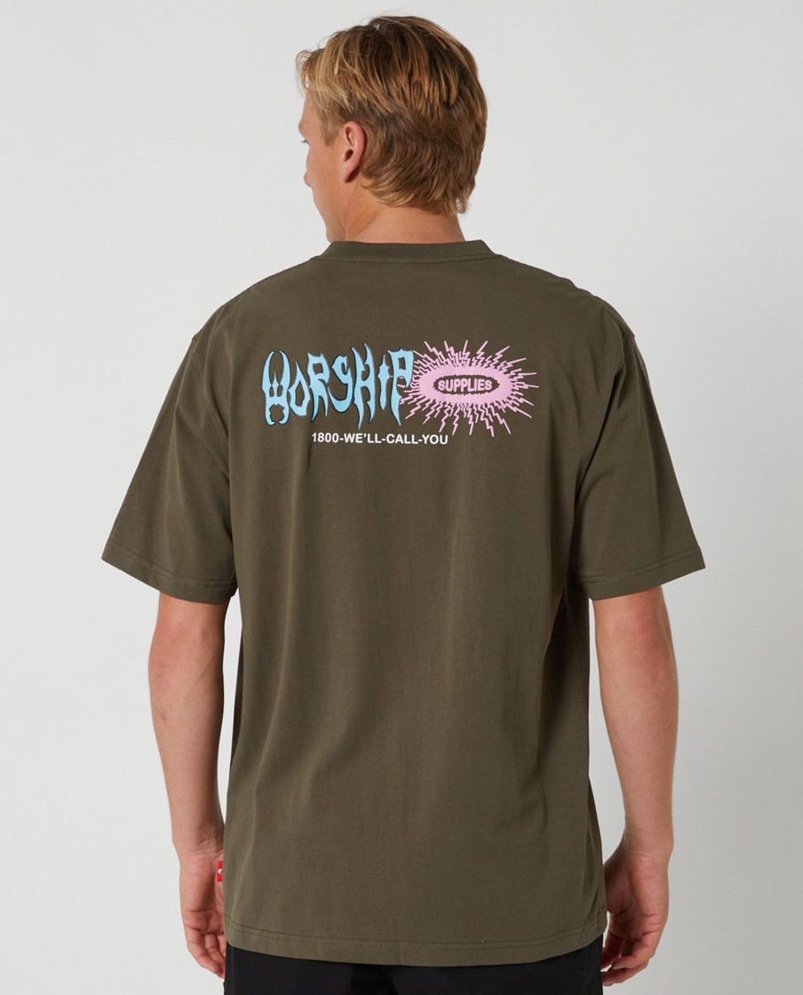 Men Worship Tees & Polos | Electra Tee-Grape Leaf