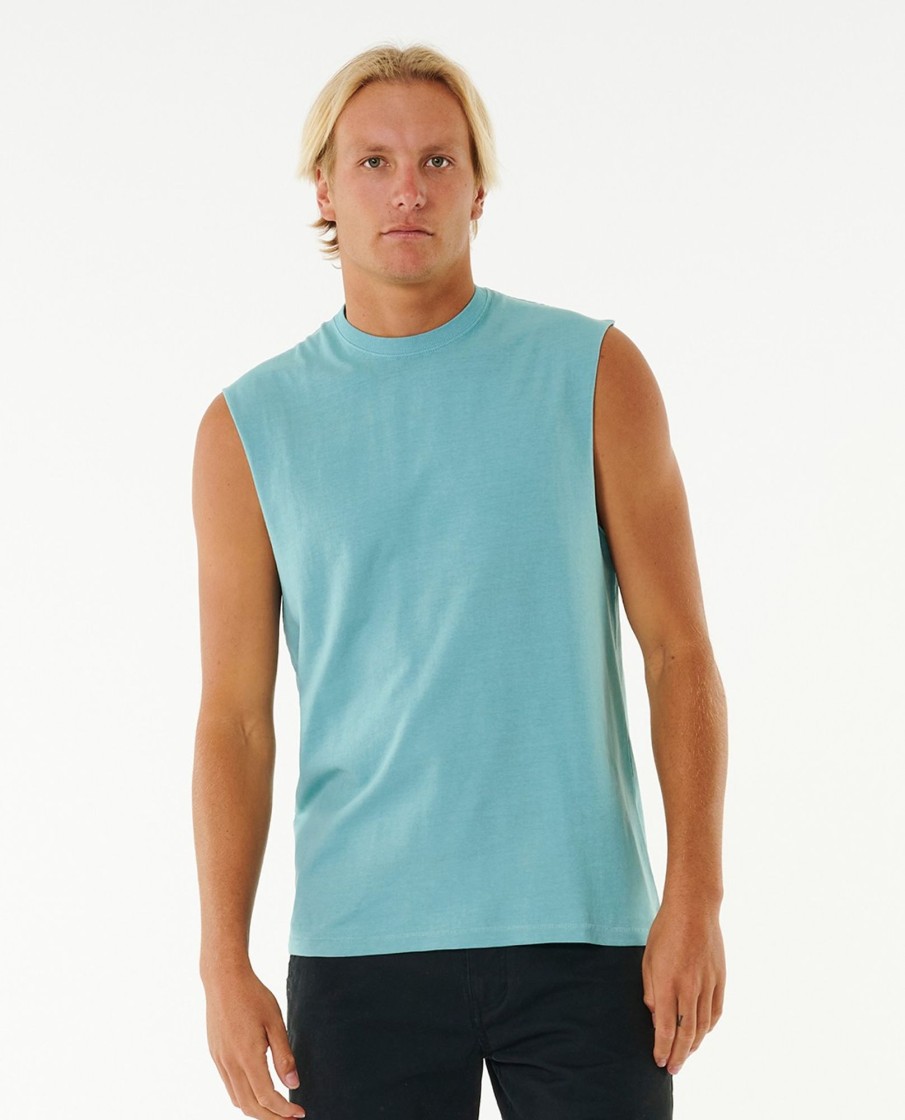 Men Rip Curl Singlets & Tanks | Plain Wash Muscle Tank