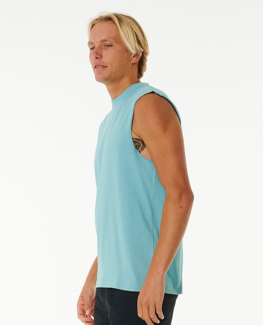 Men Rip Curl Singlets & Tanks | Plain Wash Muscle Tank