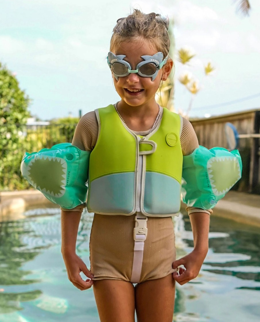 Kids SUNNY LiFE Accessories | Salty Shark Mini Swim Goggles