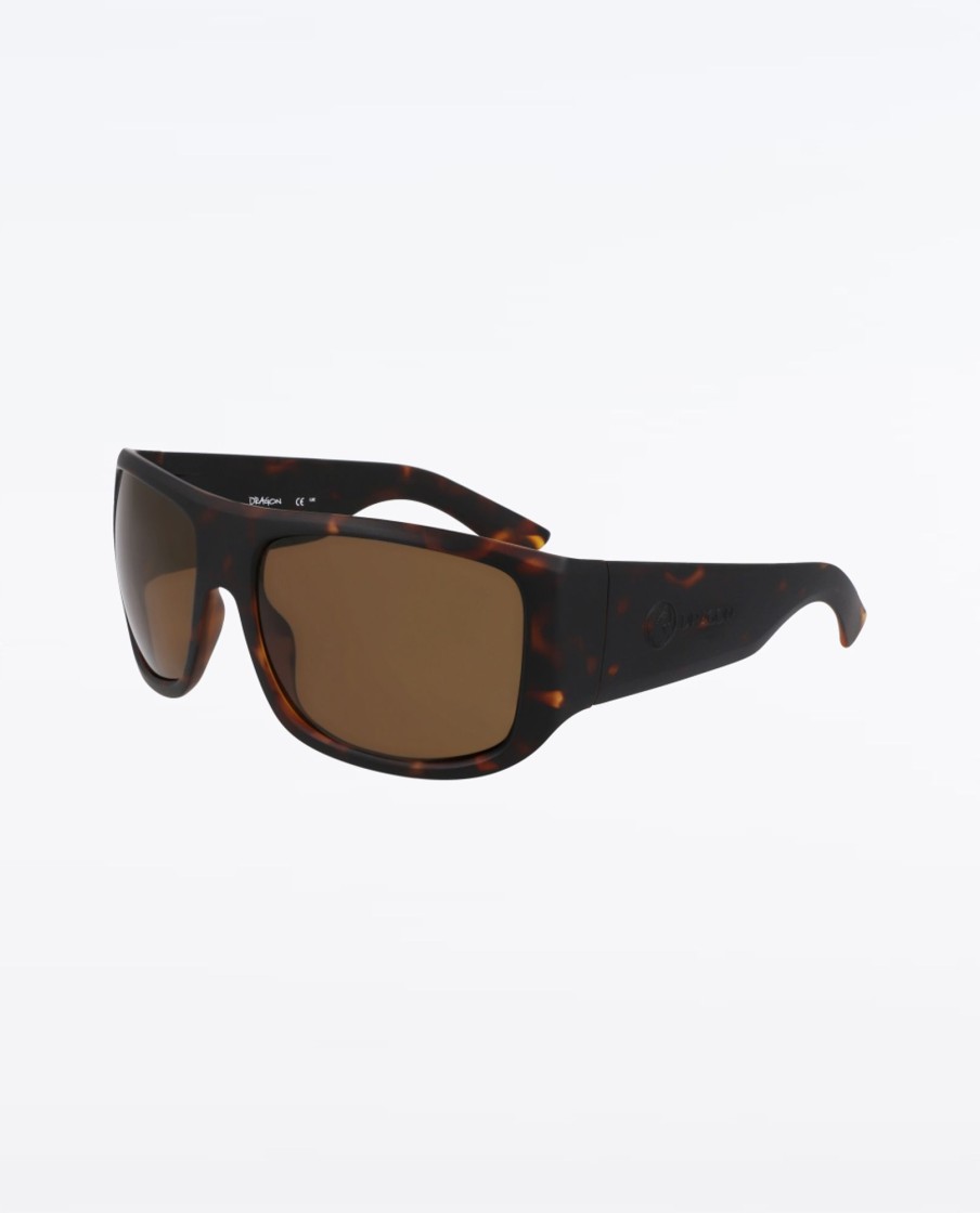 Men Dragon Sunglasses | Calypso Matte Tortoise W/ Lumalens Brown Polar