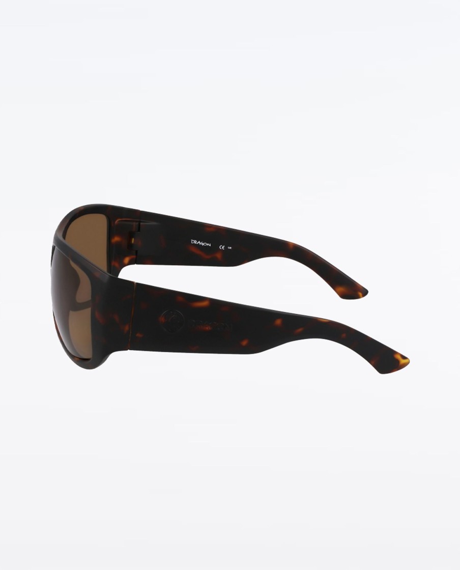 Men Dragon Sunglasses | Calypso Matte Tortoise W/ Lumalens Brown Polar