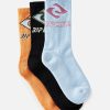 Kids Rip Curl Accessories | Diamond Crew Sock 3Pk