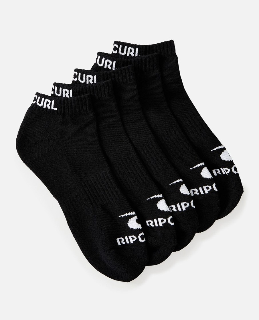 Men Rip Curl Socks | Brand Ankle Sock- 5Pk Mens