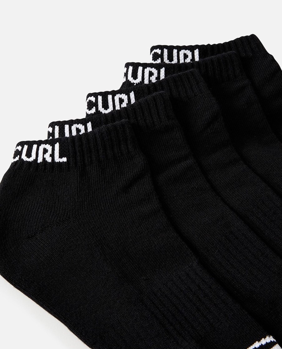 Men Rip Curl Socks | Brand Ankle Sock- 5Pk Mens