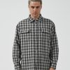 Men Worship Shirts | Grilled Long Sleeve Flannel Shirt