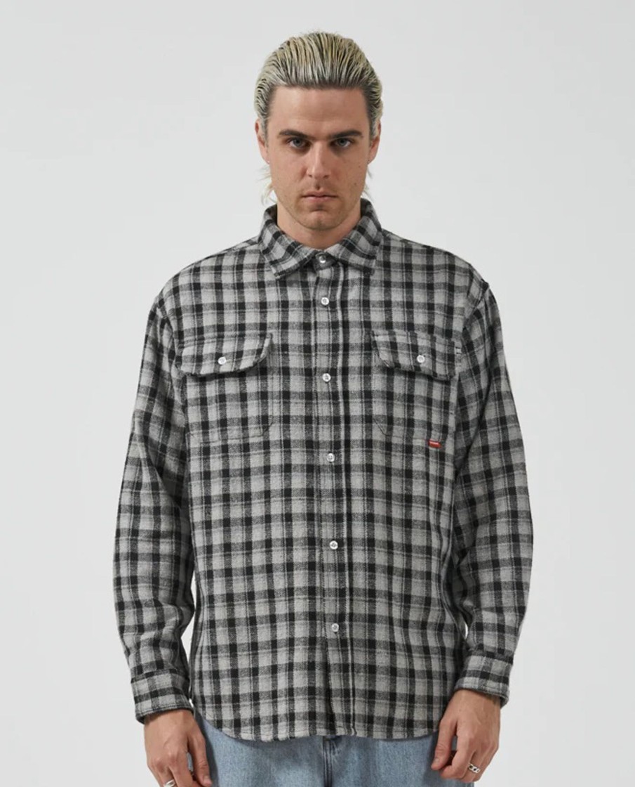 Men Worship Shirts | Grilled Long Sleeve Flannel Shirt