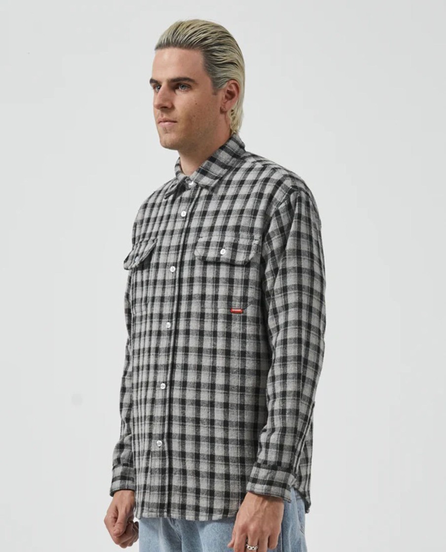 Men Worship Shirts | Grilled Long Sleeve Flannel Shirt