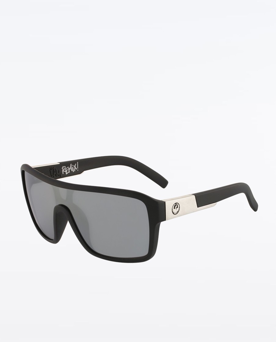 Men Dragon Sunglasses | Remix Matte Black Silver Sunglasses