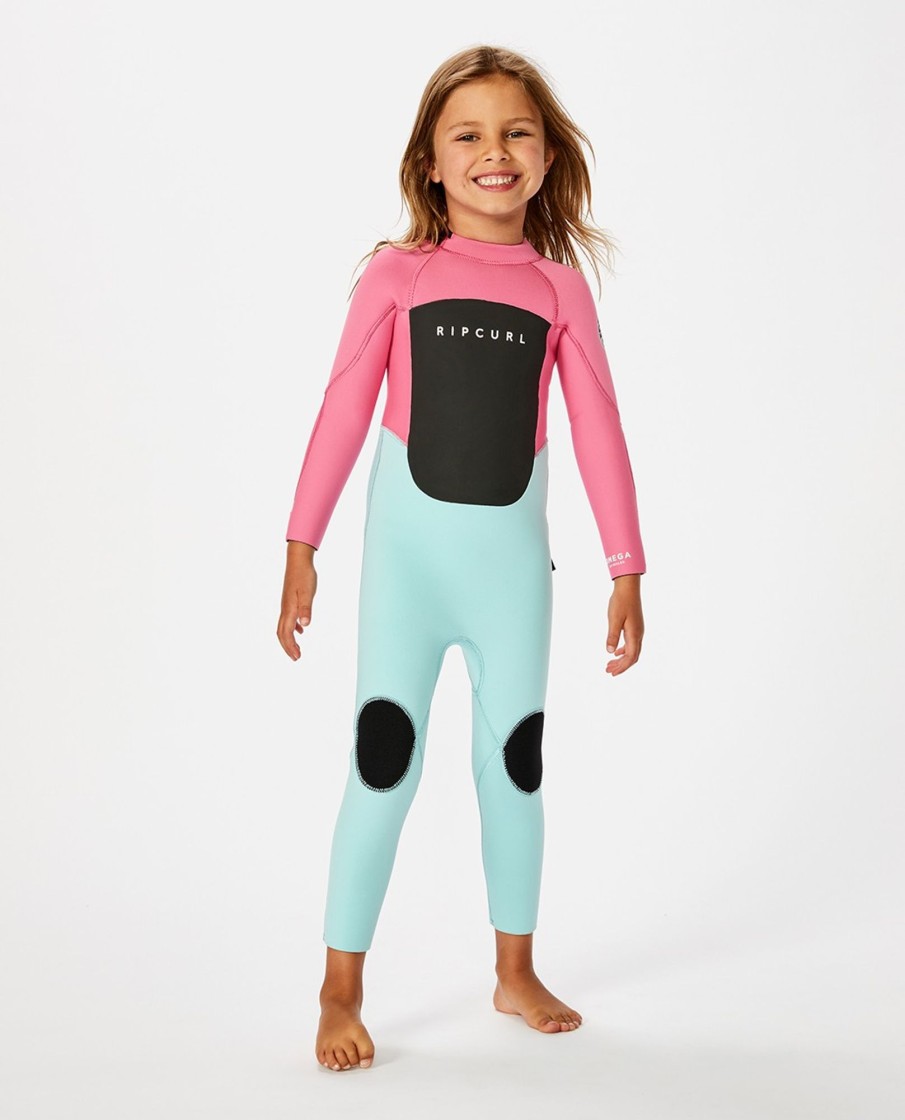 Kids Rip Curl | Groms Omega 3/2Mm Back Zip Wetsuit Steamer