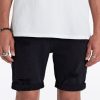 Men Abrand Jeans Shorts | Dropped Skinny Black Short