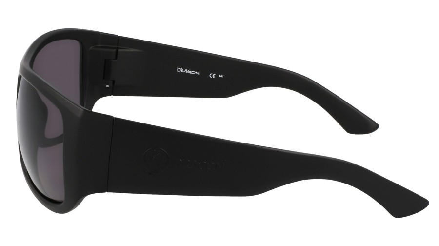 Men Dragon Sunglasses | Calypso Matte Black W/ Lumalens Smoke Polar